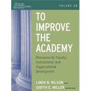 To Improve the Academy Resources for Faculty, Instructional, and Organizational Development