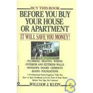 Before You Buy Your House or Apartment