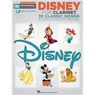 Disney - 10 Classic Songs Clarinet Easy Instrumental Play-Along Book with Online Audio Tracks