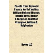 People from Haywood County, North Carolina