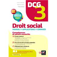 DCG 3 - Droit social - Manuel et applications - Millésime 2022-2023