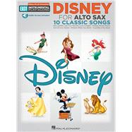 Disney - 10 Classic Songs Alto Sax Easy Instrumental Play-Along Book with Online Audio Tracks