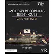 Modern Recording Techniques,9781138954373