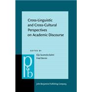 Cross-linguistic and Cross-cultural Perspectives on Academic Discourse