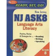 Ready, Set, Go! New Jersey Ask8 Language Arts Literacy Grade 8 book cover, ISBN 9780738604381