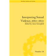 Interpreting Sexual Violence, 1660û1800