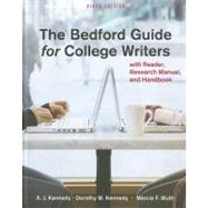 Bedford Guide for College Writers 9e 4-in-1 cloth & Re:Writing Plus