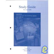 Study Guide for use with Fundamental  Managerial Accounting Concepts