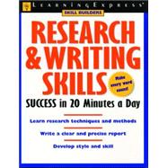 Research & Writing Skills: Success in 20 Minutes a Day