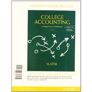 College Accounting Chapers 1-12, Student Value Edition Plus NEW MyAccountingLab with Pearson eText -- Access Card Package