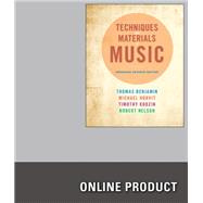 Premium Website for Benjamin/Horvit/Nelson/Koozin's Techniques and Materials of Music: From the Common Practice Period Through the Twentieth Century, Enhanced Edition, 7th Edition, [Instant Access], 2 terms (12 months)