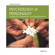 Psychology of Personality Viewpoints, Research, and Applications,9781118504437