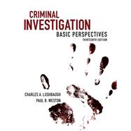Criminal Investigation: Basic Perspectives
