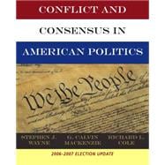Conflict and Consensus in American Politics, Election Update