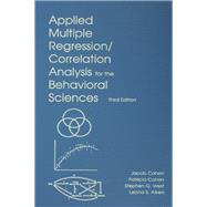 Applied Multiple Regression/Correlation Analysis for the Behavioral Sciences