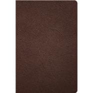 CSB Large Print Thinline Bible, Holman Handcrafted Collection, Brown Premium Goatskin