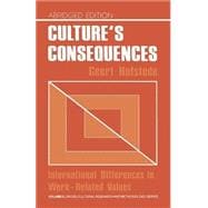 Culture's Consequences International Differences in Work-Related Values