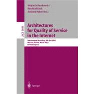Architectures for Quality of Service in the Internet : International Workshop, Art-QoS 2003, Warsaw, Poland, March 24-25, 2003 - Proceedings