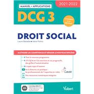 DCG 3 - Droit social : Manuel et Applications 2021-2022