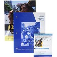 Bundle: Claro que si!, Enhanced, 7th + Student Activities Manual + iLrn, 4 terms (24 months) Printed Access Card