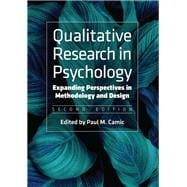Qualitative Research in Psychology,9781433834455