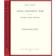 Review Of British Geographical Work During The Hundred Years, 1789-1889