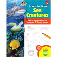 Learn to Draw Sea Creatures Step-by-step instructions for more than 25 ocean animals - 64 pages of drawing fun! Contains fun facts, quizzes, color photos, and much more!