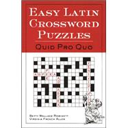 Easy Latin Crossword Puzzles