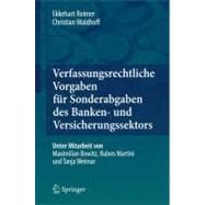 Verfassungsrechtliche Vorgaben Fur Sonderabgaben Des Banken- Und Versicherungssektors