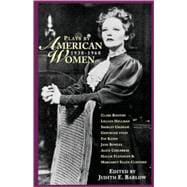 Plays by American Women 1930-1960