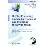 Ict for Promoting Human Development and Protecting the Environment