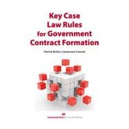 Key Case Law Rules for Government Contract Formation