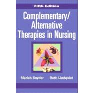 Complementary/alternative Therapies in Nursing