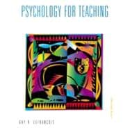 Psychology for Teaching: A Bear Is Not a Choirboy