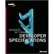 Microsoft .Net Framework Developer Specifications