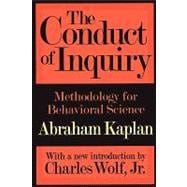 The Conduct of Inquiry: Methodology for Behavioural Science