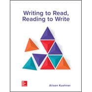 Writing to Read, Reading to Write [Rental Edition] book cover, ISBN 9781259284489