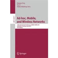 Ad-hoc, Mobile, and Wireless Networks