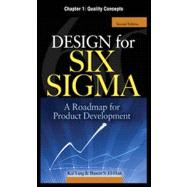 Design for Six Sigma, Chapter 1 - Quality Concepts