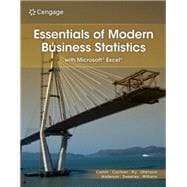 XLSTAT Education Edition, 2 terms Instant Access for Camm/Cochran/Fry/Ohlmann/Anderson/Sweeney/Williams' Essentials of Modern Business Statistics with Microsoft Excel