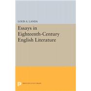Essays in Eighteenth-Century English Literature