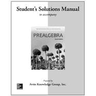 Student Solutions Manual for Prealgebra