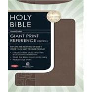 Holy Bible: NKJV Giant Print Reference Edition - Deep Taupe