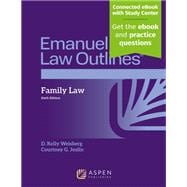 Emanuel Law Outlines for Family Law book cover, ISBN 9798894104508