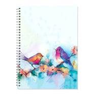 Watercolor Birds Journal A4 Do not follow where the path may lead.