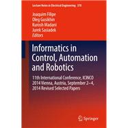 Informatics in Control, Automation and Robotics