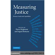 Measuring Justice: Primary Goods and Capabilities,9780521884518
