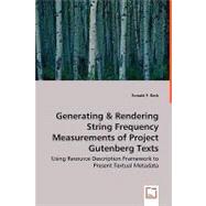 Generating and Rendering String Frequency Measurements of Project Gutenberg Texts