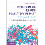 International and European Disability Law and Policy