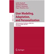 User Modeling, Adaptation, and Personalization